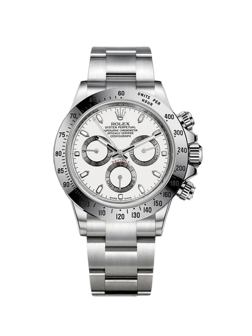 RLX Daytona White Dial Stainless steel Mens Watch