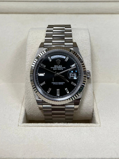 RLX Day-Date 40mm Black Diamonds