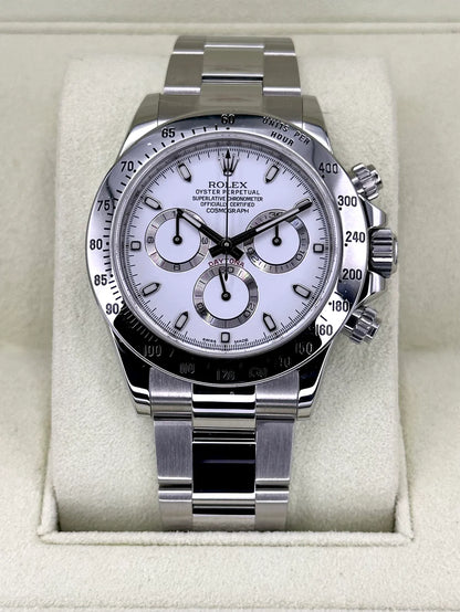 RLX Daytona White Dial Stainless steel Mens Watch