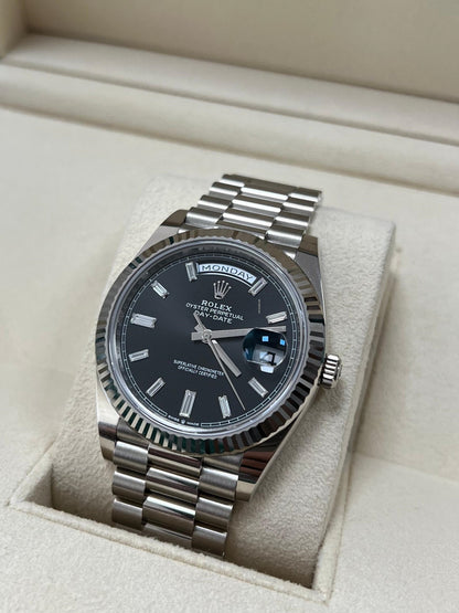 RLX Day-Date 40mm Black Diamonds