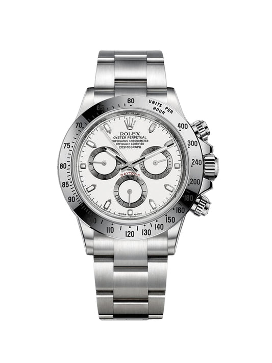 RLX Daytona White Dial Stainless steel Mens Watch