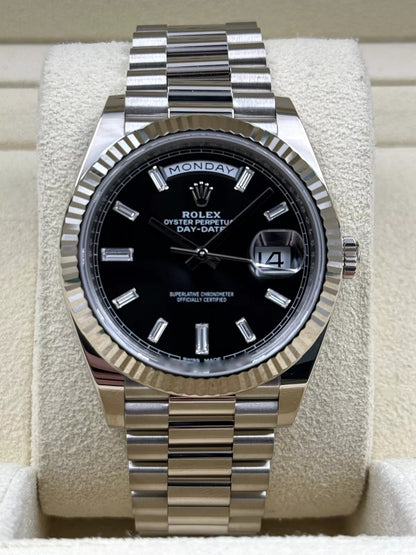 RLX Day-Date 40mm Black Diamonds